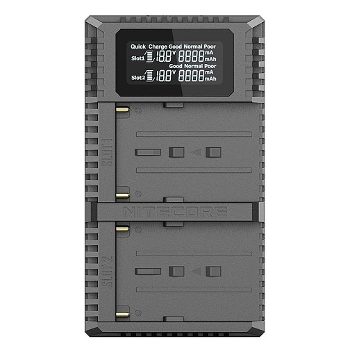 Nitecore USN3 Pro Dubbel Lader for Sony NP-F Serie