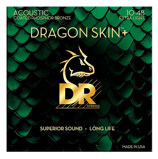 DR DRAGOSKIN+ Phosphor Bronze DAP-10 ( 10-48 )Σετ χορδές ακουστικής κιθάρας.