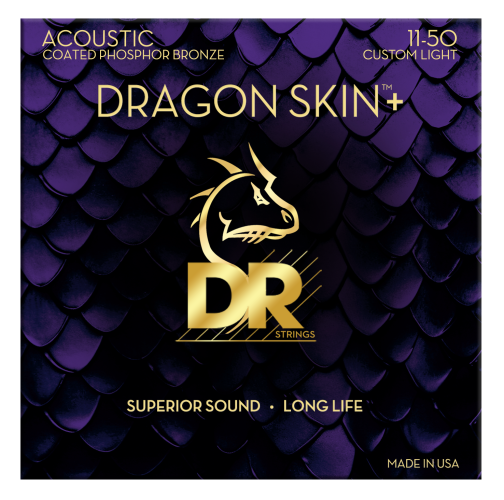DR DRAGOSKIN+ Phosphor Bronze DAP-11 ( 11-50 )Σετ χορδές ακουστικής κιθάρας.