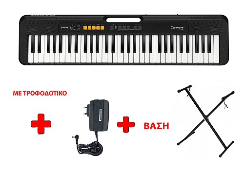 Αρμόνιο Casio CT-S100 με τροφοδοτικό και βάση ενισχυμένη. ΓΡΑΠΤΗ ΕΓΓΥΗΣΗ 2 ΧΡΟΝΙΑ