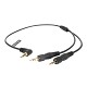 Saramonic SR-C2004 Dual Locking 3.5mm TRS to Right-Angled 3.5mm TRS