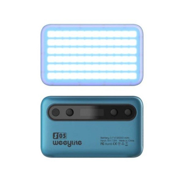 ΦΩΤΙΣΜΟΣ Weeylite S05-G 5W RGB Colorful Pocket LED Light (2800K-6800K) Light Blue