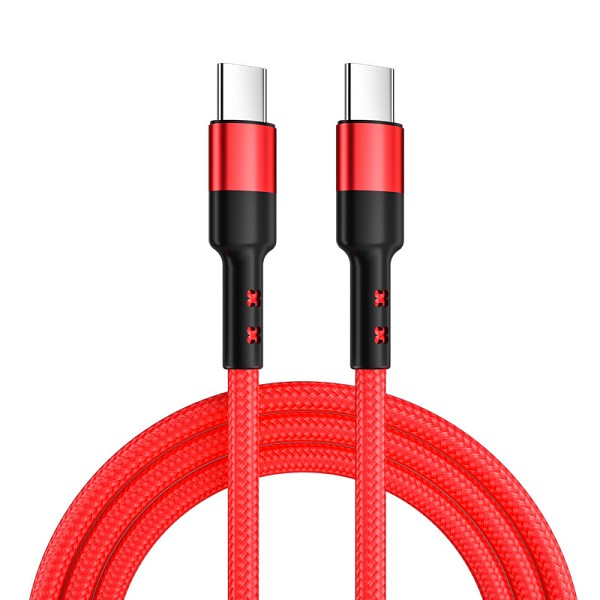 ΕΝΕΡΓΕΙΑ Caruba USB-C to USB-C 60W Cable 1 Meter Red