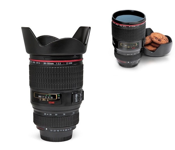 VIDEO GADGETS Drinking Cup 28-135 Lens with Drinking Opening