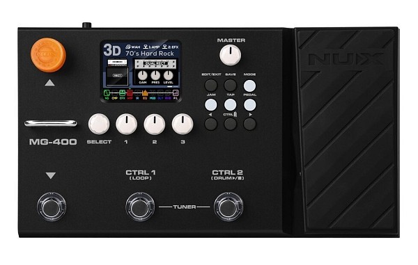 NUX MULTI-EFFECT PEDALS NUX MG-400 Πολυεφέ Ηλεκτρικής Κιθάρας και Ηλεκτρικού Μπάσου
