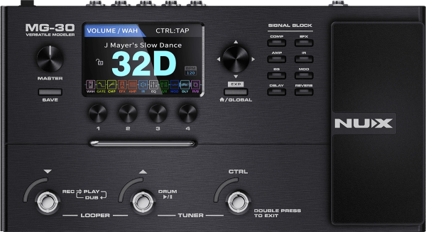 NUX MULTI-EFFECT PEDALS NUX MG-30 Πολυεφέ Ηλεκτρικής Κιθάρας