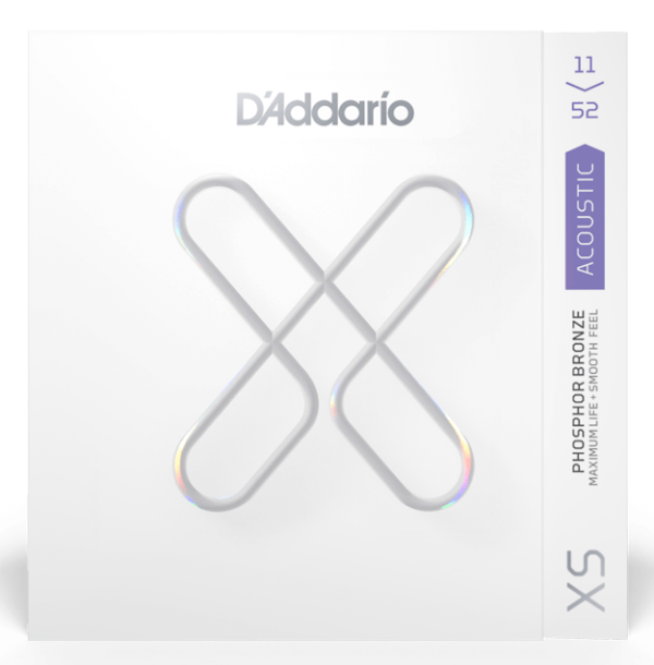 DAddario XSAPB 1152 Χορδές Ακουστικής Κιθάρας XS Phosphor Bronze Coated 011-052 Custom Light