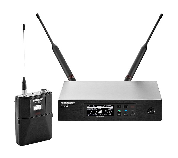 SHURE QLXD14 Combo System with QLXD1 Bodypack and QLXD4 Receiver