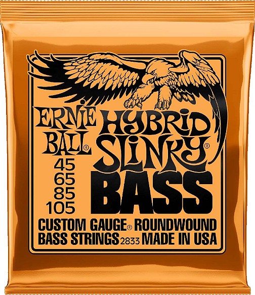 Ernie Ball 2833 Σετ Nickel Wound Χορδών για Μπάσο Slinky Bass 4-String Hybrid 45 - 105