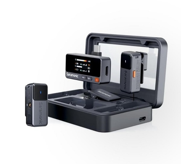 Saramonic Wireless Smart Microphone. Saramonic Air 2-Person Mini Wireless Lavalier Microphone System for Mobile Devices, Cameras & Computers (2.4 GHz)