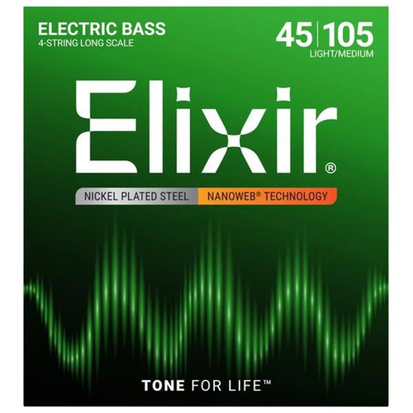 ELIXIR 14077 Nanoweb 45-105 Light/Medium Χορδές Ηλεκτρικού Μπάσου