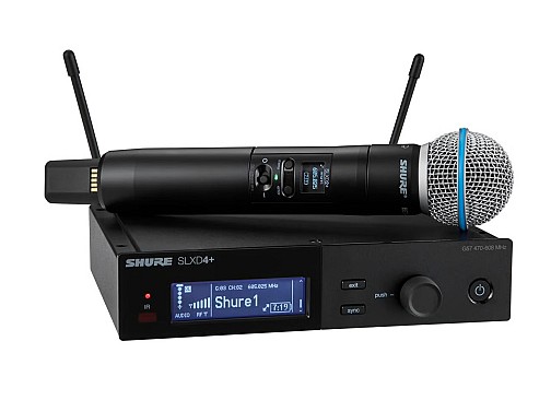 SHURE SLXD24+/B58 Digital Wireless Handheld System with Beta 58A .Supercardioid Dynamic Microphone