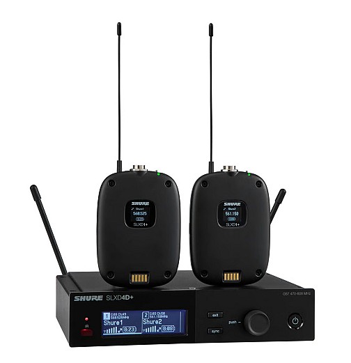 SHURE SLXD14D+ Dual Wireless Bodypack System