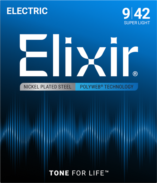 ELIXIR 12000 ''Polyweb'' Super Light Χορδές Ηλεκτρικής Κιθάρας
