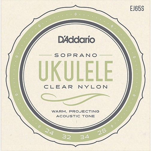 D'Addario EJ65S Clear Nylon Χορδές Soprano