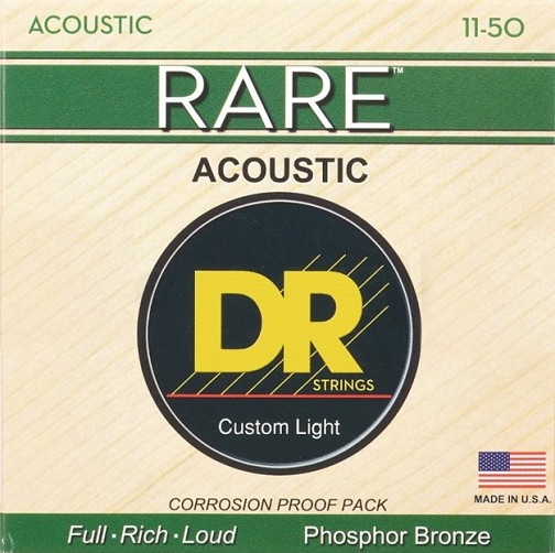 DR RARE   Phosphor Bronze  RPML-11  ( 11-50 ) Σετ Χορδές ακουστικής κιθάρας