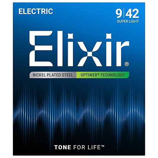 ELIXIR 19002 ''Optiweb'' Χορδές Ηλεκτρικής Κιθάρας (09-42)