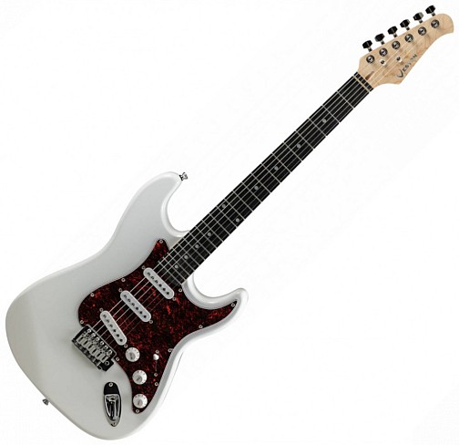 VESTON ST-SSS White Electric Guitar