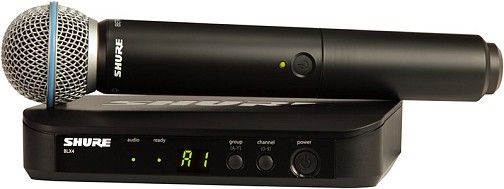 Μικρόφωνο Shure BLX24 BETA 58A. Με πλαστικό δέκτη.