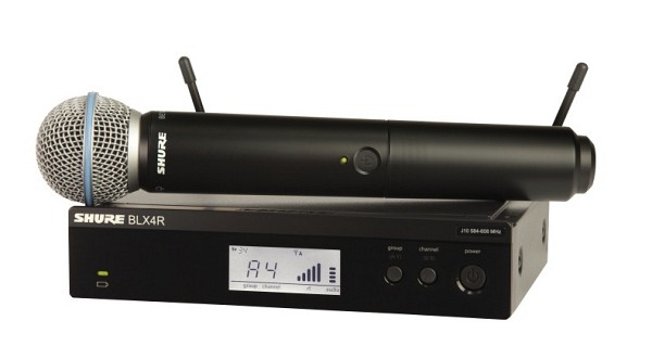 Μικρόφωνo SHURE BLX-24R/BETA58 SET. Με μεταλλικό δέκτη