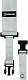 Ζώνη Κιθάρας Dimarzio DD-2200 White. Με ClipLock