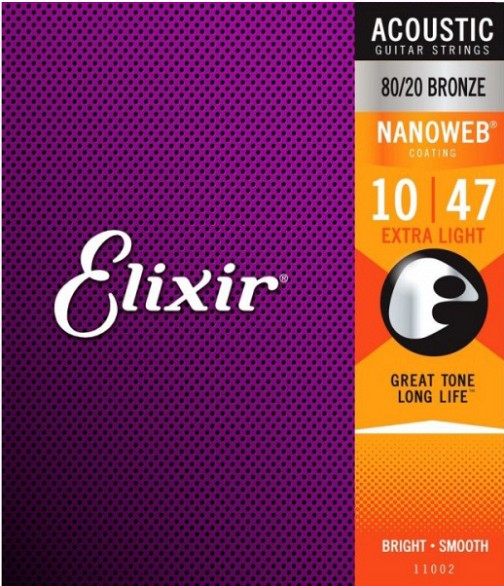 ELIXIR 11002 Bronze Extra Light 010-047 Σετ Χορδές ακουστικής κιθάρας