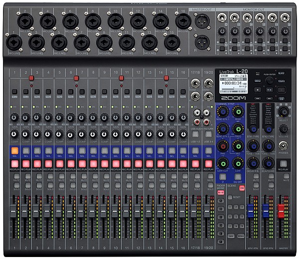 Ψηφιακές Συσκευές Εγγραφής Ηχου ZOOM L-20 LiveTrak Πολυκάναλος Εγγραφέας