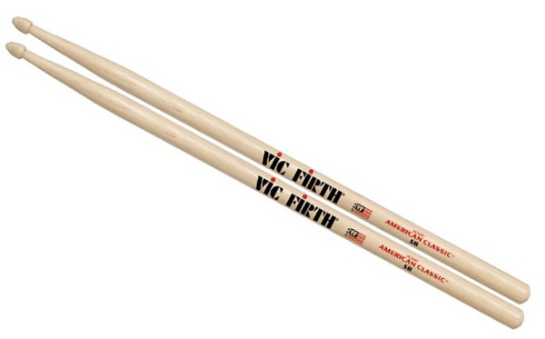 Μπαγκέτες για DRUMS Vic Firth 5B Wood Μπαγκέτες.