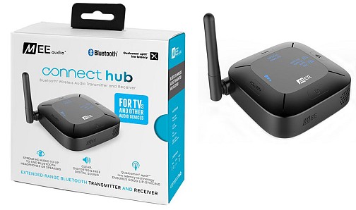 Aσύρματη μετάδοση-λήψη ήχου Bluetooth. MEE Wireless Audio TRANSMITTER & RECEIVER AF-CH-BK