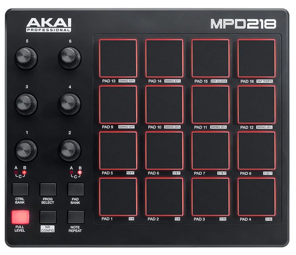 Akai MIDI Controllers, Pad Controllers AKAI MPD-218 USB Pad Controller