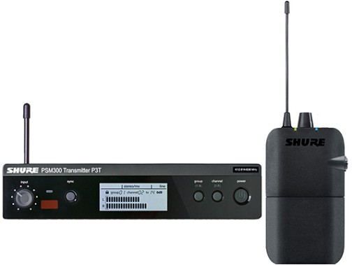 Ασύρματο σύστημα ακουστικών  SHURE PSM-300. Με πλαστικό δέκτη.