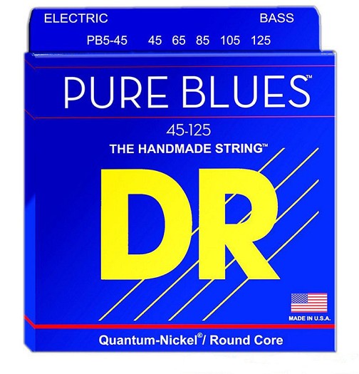 DR PURE BLUES - 5 ΧΟΡΔΟΥ  PB5-45 ( 45-125) Σετ χορδές μπάσου