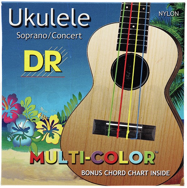 Χορδές Ukulele DR  UMCSC  Multi Color. Σετ χορδές για Ukulele