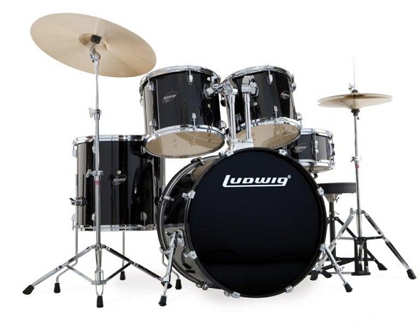 Ludwing Drums Ludwig LC-125 Accent Combo Power Black. Σέτ Ντράμς