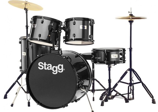 Σέτ Ντράμς STAGG TIM-122B Black